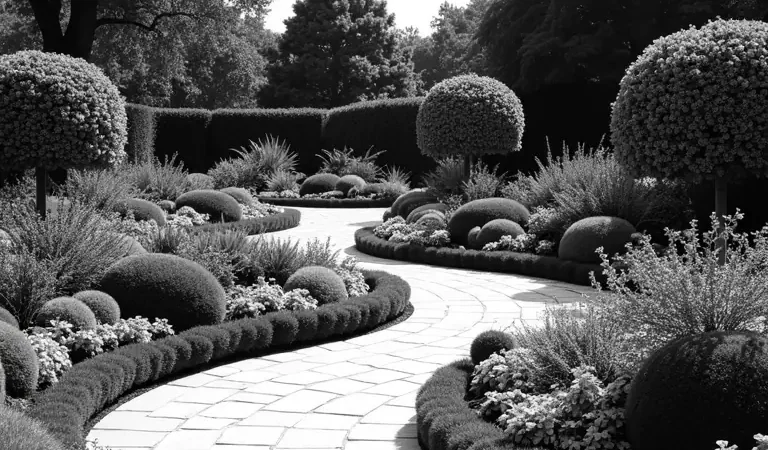 Il Giardino Cromatico in Bianco e Nero: Progettare Aiuole Eleganti con Fogliame e Fiori Contrastanti