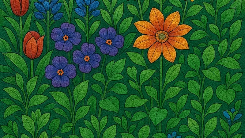 MosaiCo Verde: Impara a Combinare Fiori e Foglie per Bordure Ornamentali Perfette